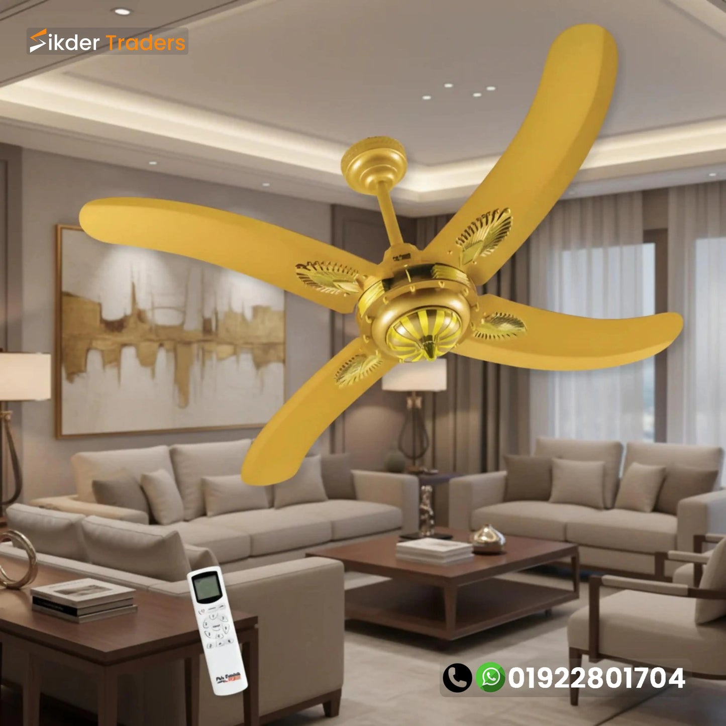 Pakistani Inverter 30watt Remote Control 56" Inch Fan