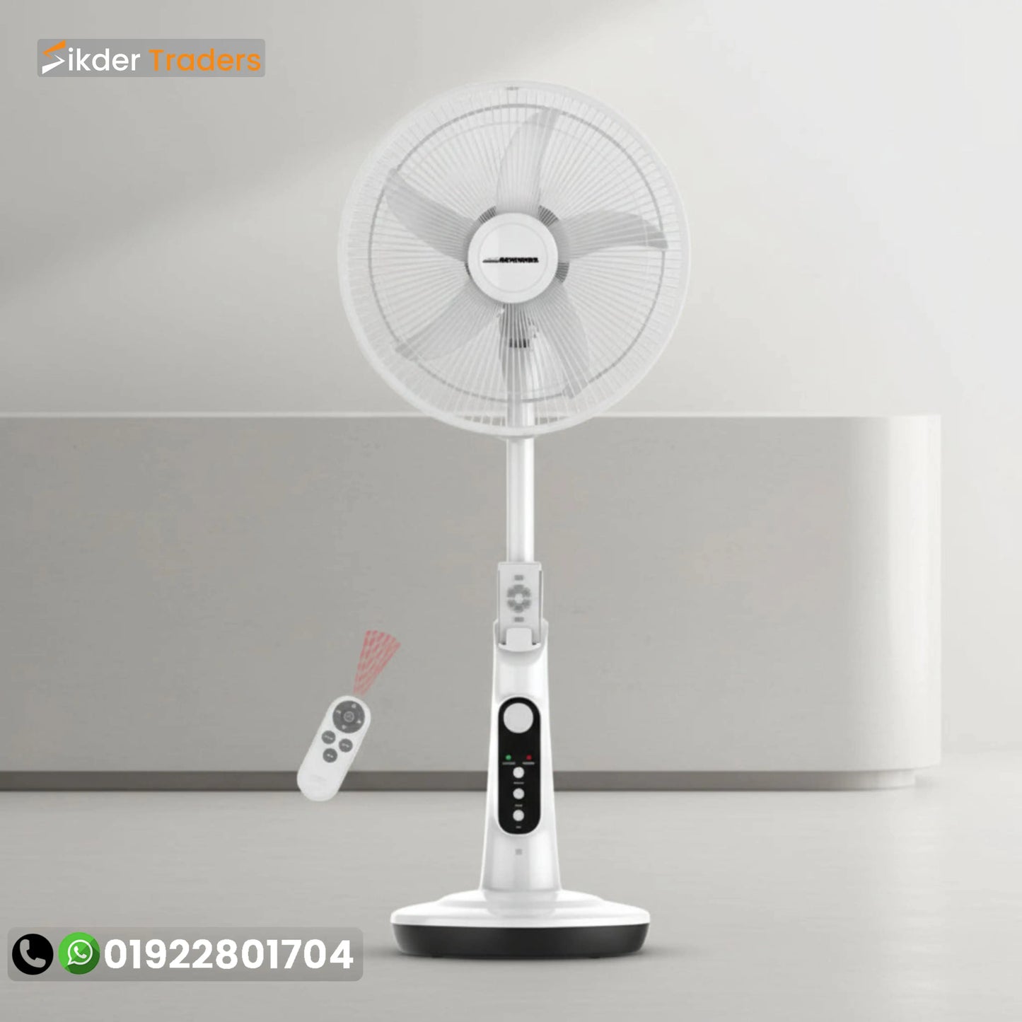 Rechargble Half stand charger fan