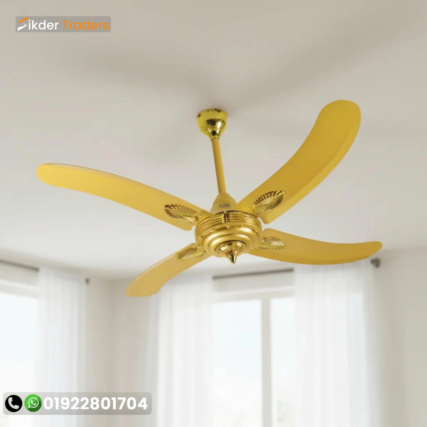 Pakistani 4 Blades Golden 56" Inch Imperial