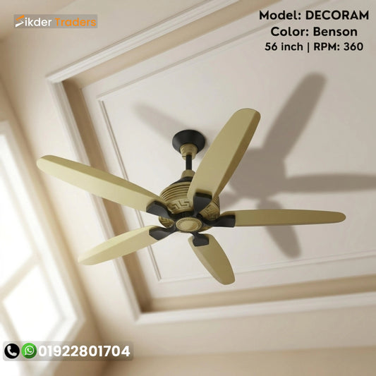 Pakistani 5 Blades Benson 56 inch Ceiling Fan
