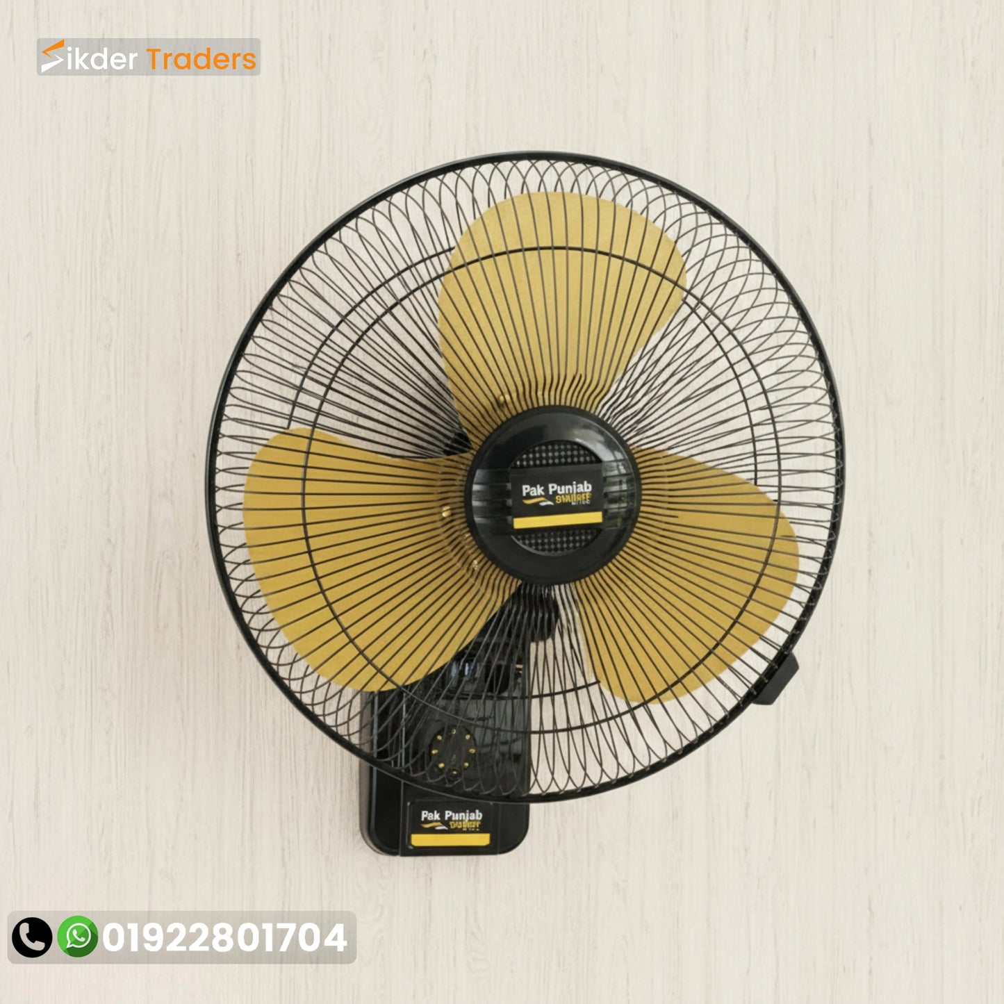 Pakistani 18" Inch Black Wall Mountain Fan