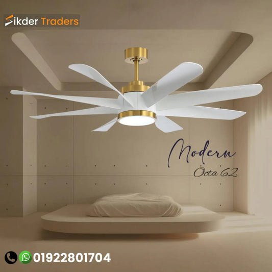 62" Inch Octa 8 Blades Ceiling fan