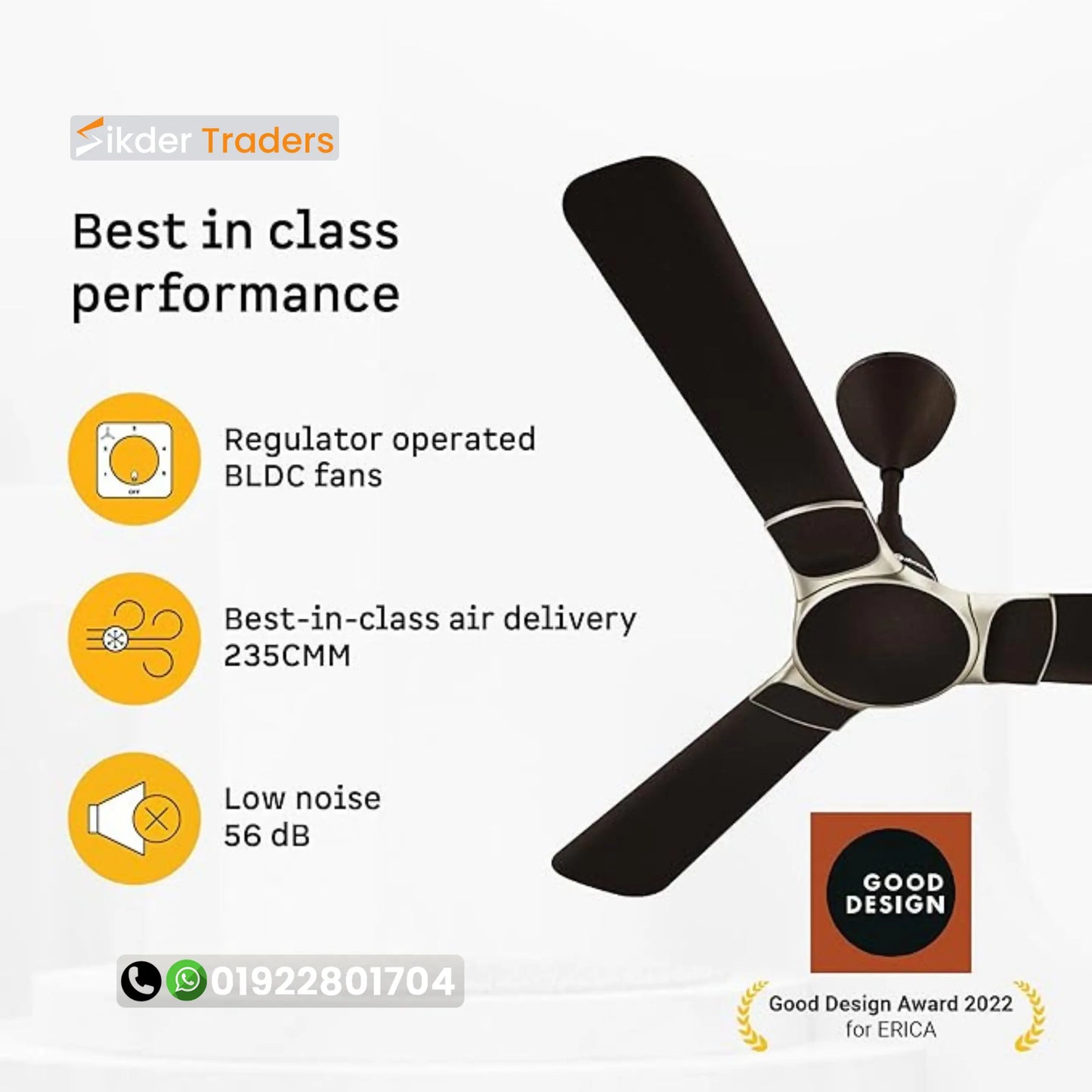 Atomberg Erica Nuvo 1200mm BLDC Ceiling Fan
