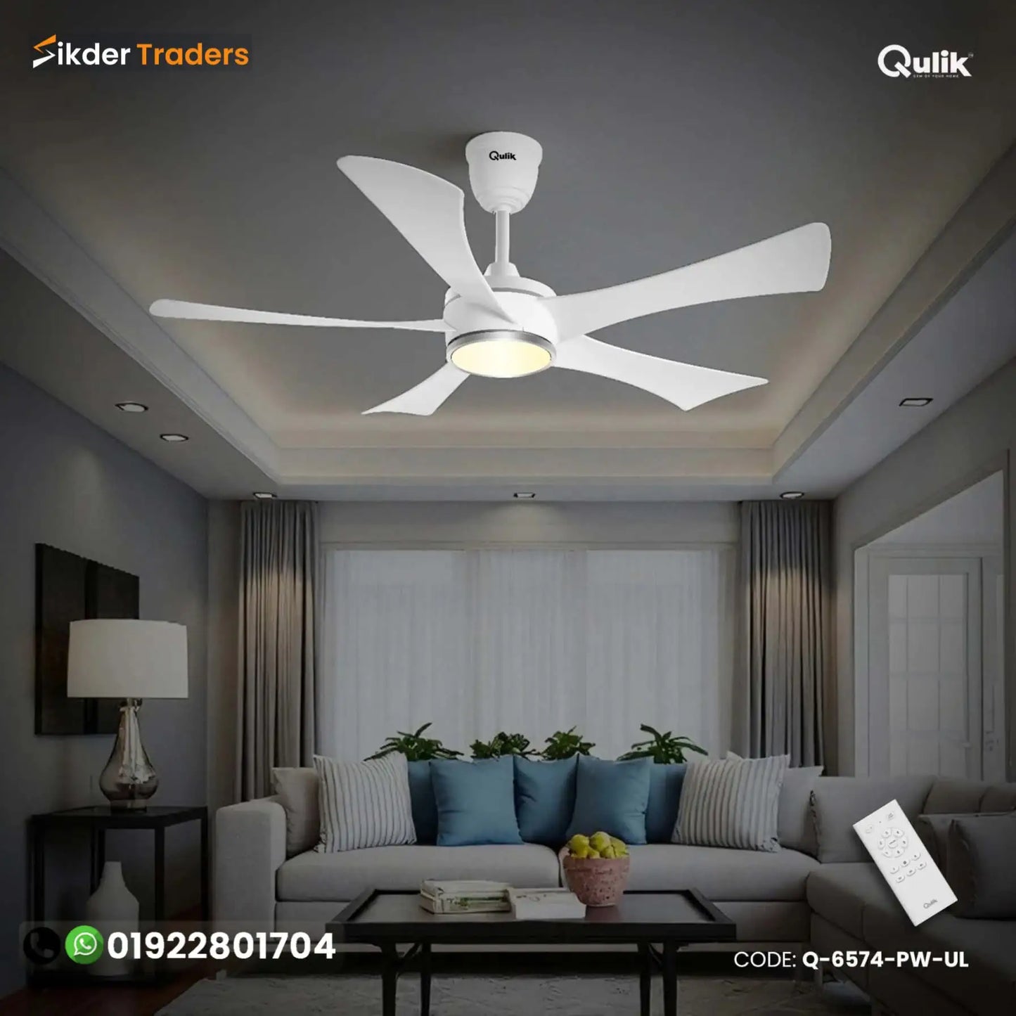 53" inch Bldc Remote Control Ceiling Fan