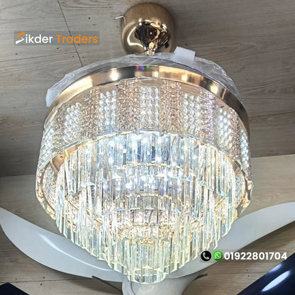 Luxury 48" inch Chandelier Ceiling Fan