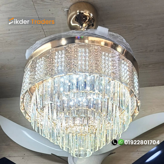 Luxury 48" inch Chandelier Ceiling Fan