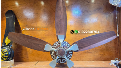 Pakistani 5 Blades 56" Inch Dark Wood Ceiling Fan