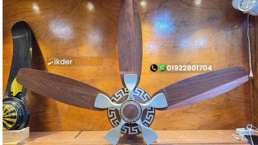 Pakistani 5 Blades 56" Inch Dark Wood Ceiling Fan