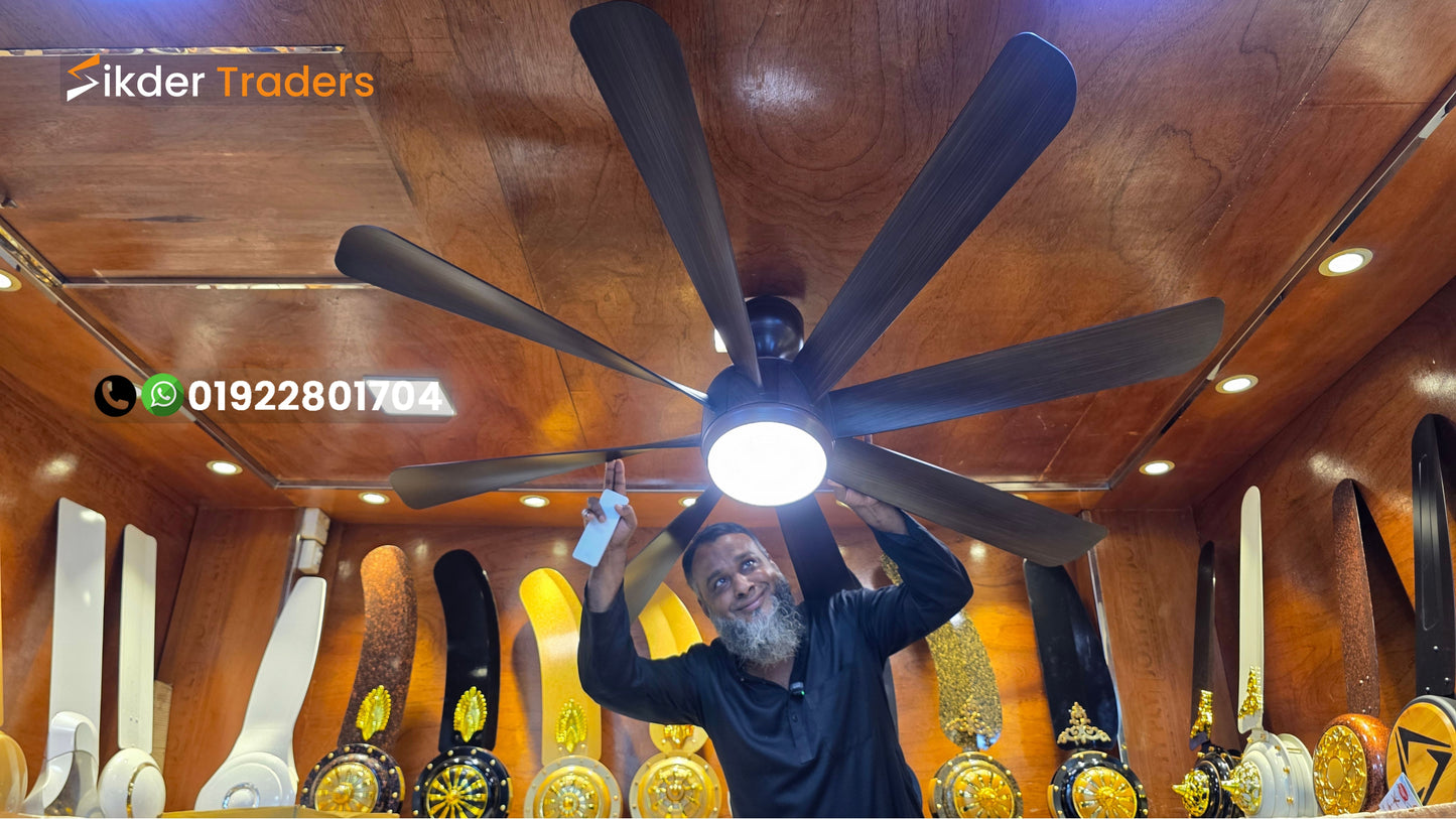 62" Inch Abs 8 Blades Underlight Bldc Ceiling Fan