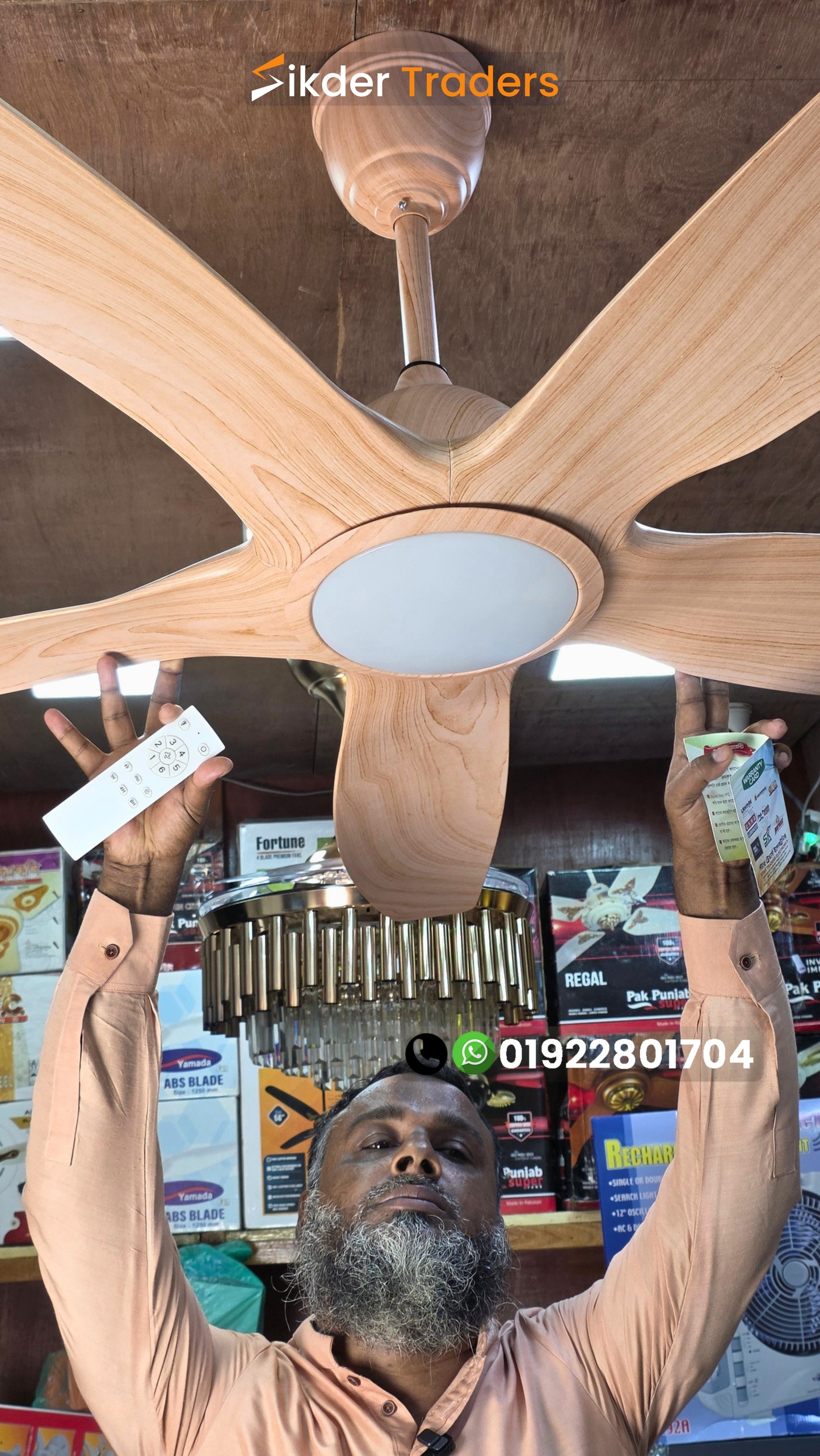 60" Inch Luxury Abs 5 Blades Ceiling Fan