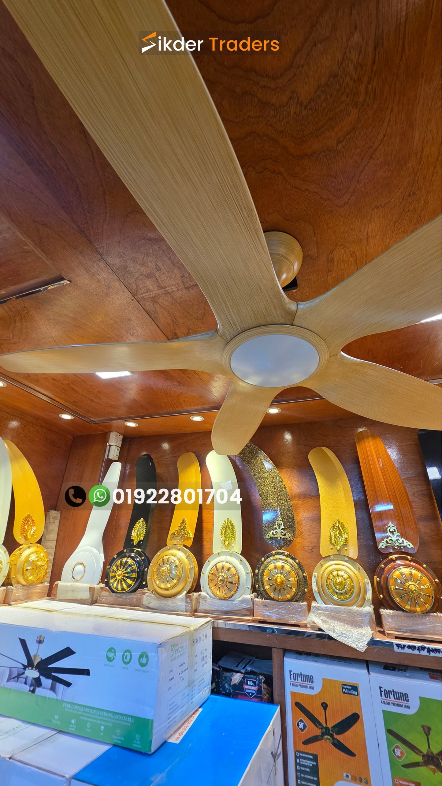 60" Inch Abs 5blades Bldc Remote Control Ceiling Fan
