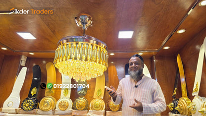 1050mm Chandilier Golden Ceiling Fan