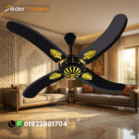 Pakistani 4 blades Black 56" inch Ceiling Fan