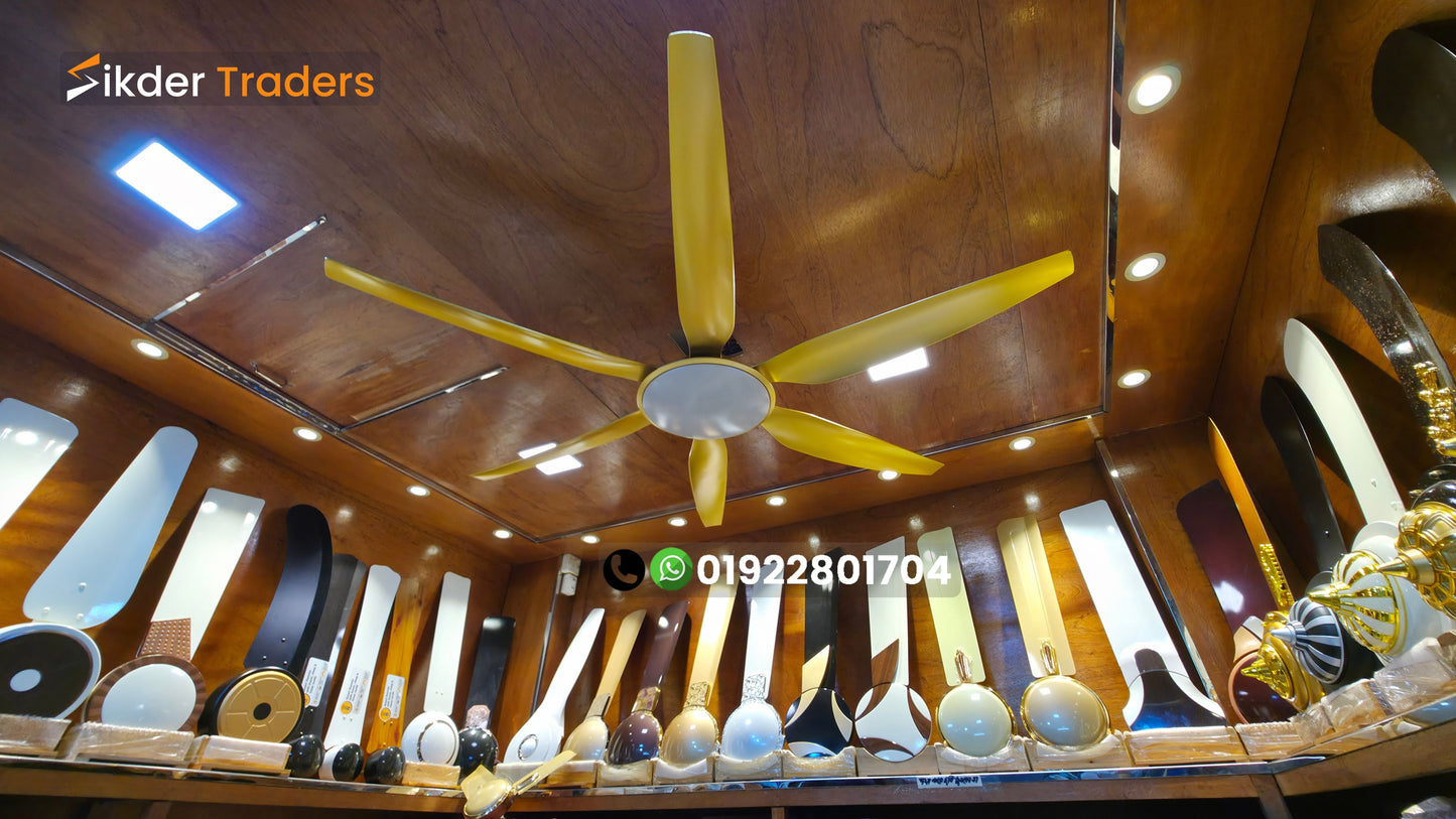 66" Inch Bldc Remote Control Abs 6 Blades ceiling fan